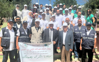 البنك الإسلامي الأردني وجمعية البيئة ينفذان حملة دهان وتنظيف بمناسبة يوم البيئة العالمي